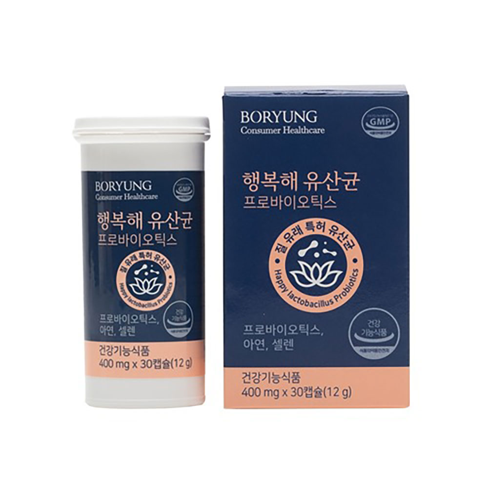 보령 행복해 질유산균 400mg*30정/건강기능식품