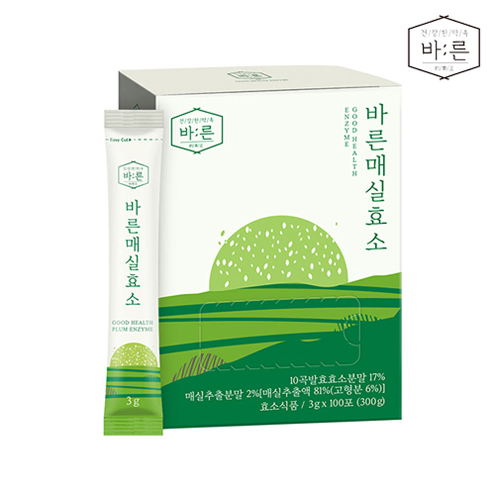 건강한약속 바른 매실효소 100일분(3g x 100포)