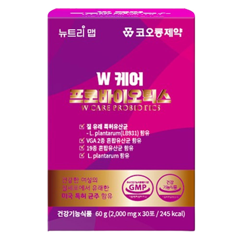 코오롱제약 W케어 프로바이오틱스 2g x 30포