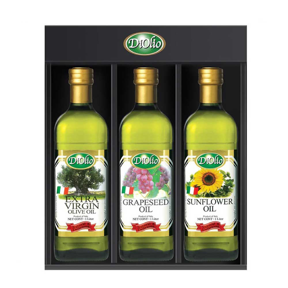 디올리오 프리미엄 셋트 D-1/엑스트라 버진 올리브유1000ml*1병+포도씨유1000ml*1병+해바라기씨유1000ml*1병