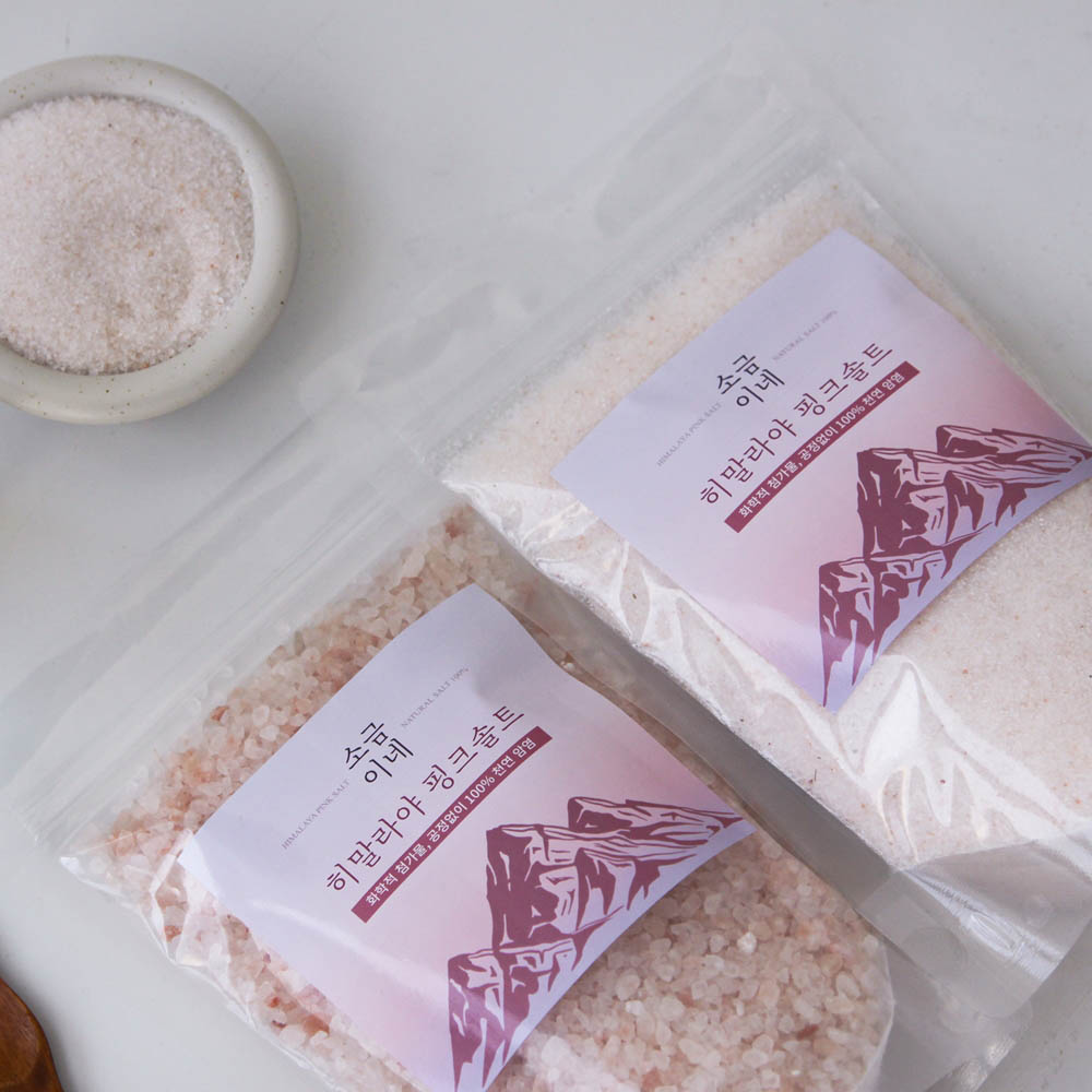 소금이네 천연 만년설 히말라야 핑크소금 - 핑크솔트 (고운소금) 1kg