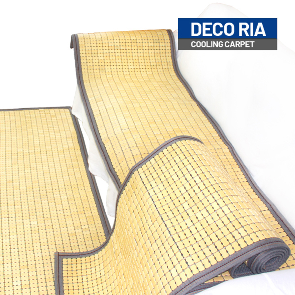 [DECO RIA] 데코리아 고급 마작 사각보더 대나무 매트 쇼파4단 55X235cm