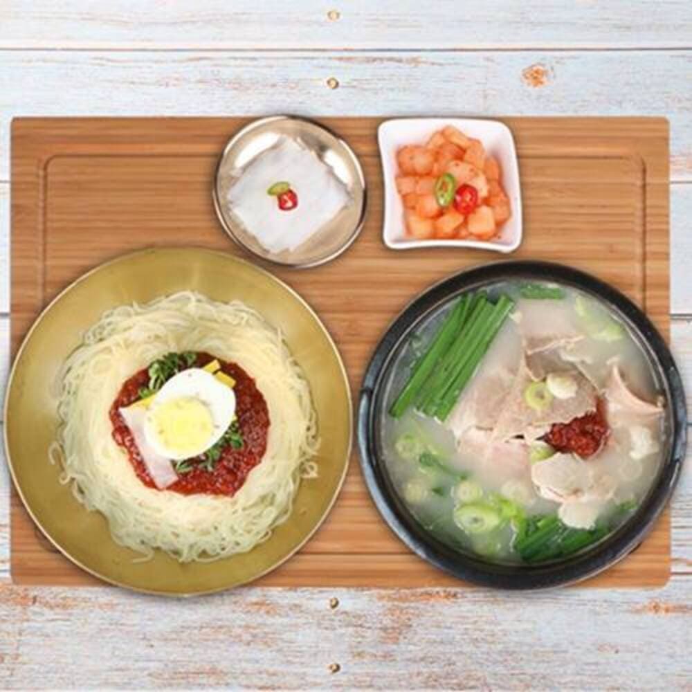 부산미식여행 부산밀면10인분+비빔장500g+돼지국밥600g 2봉