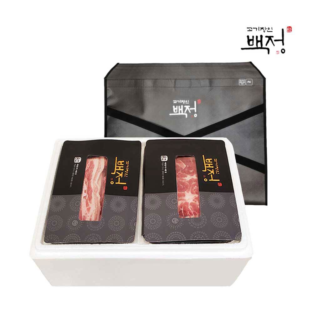 [고기장인백정] 무항생제 한돈 1호 세트 1.2kg