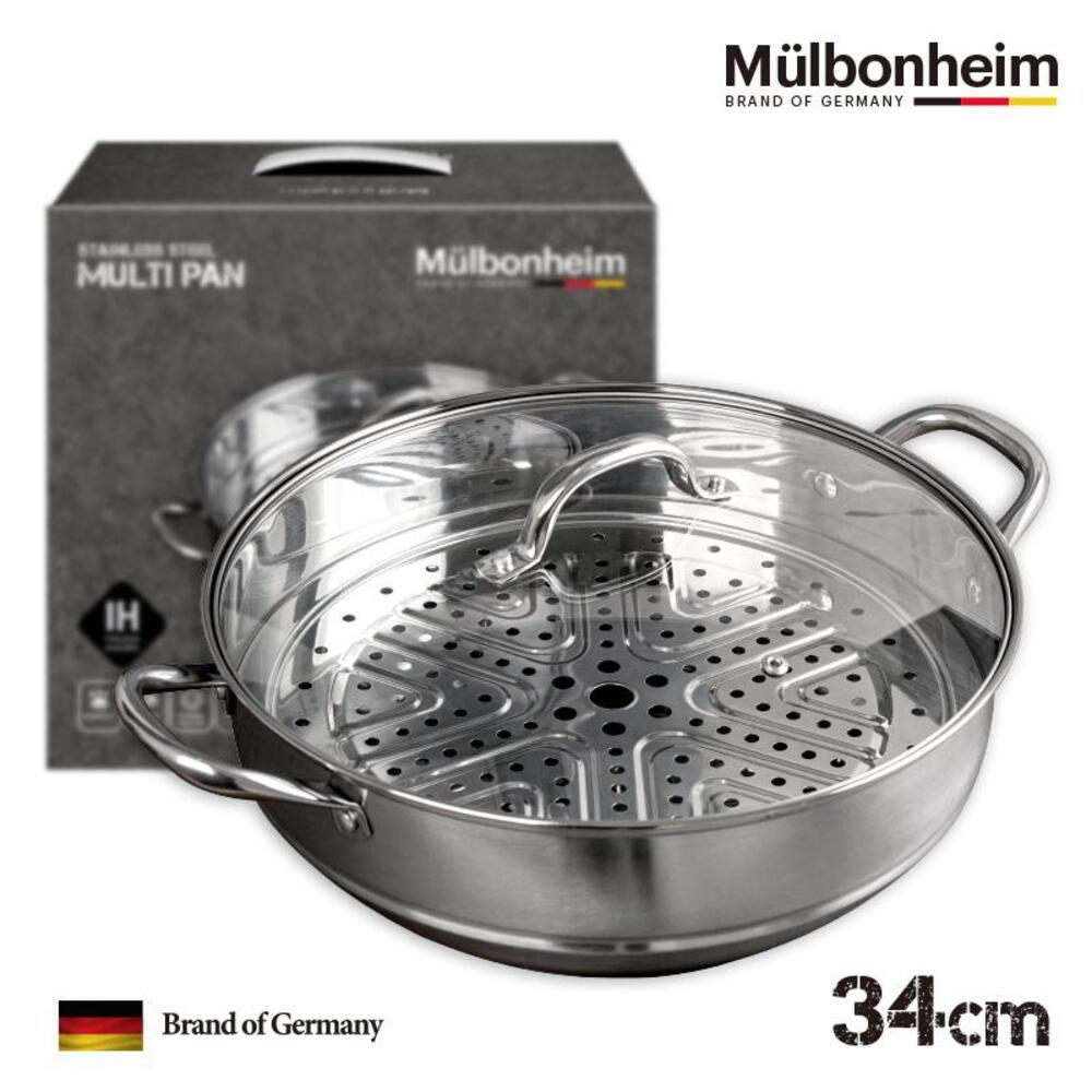 뮬본하임 IH스텐멀티팬찜기34cm