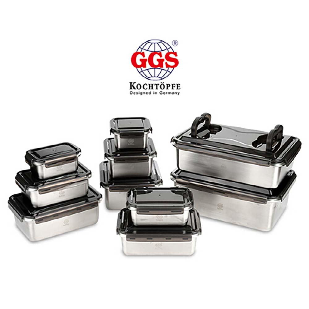 GGS NEW 직사각 푸드 컨테이너 2pcs (1종세트) (8,000ml(2P))