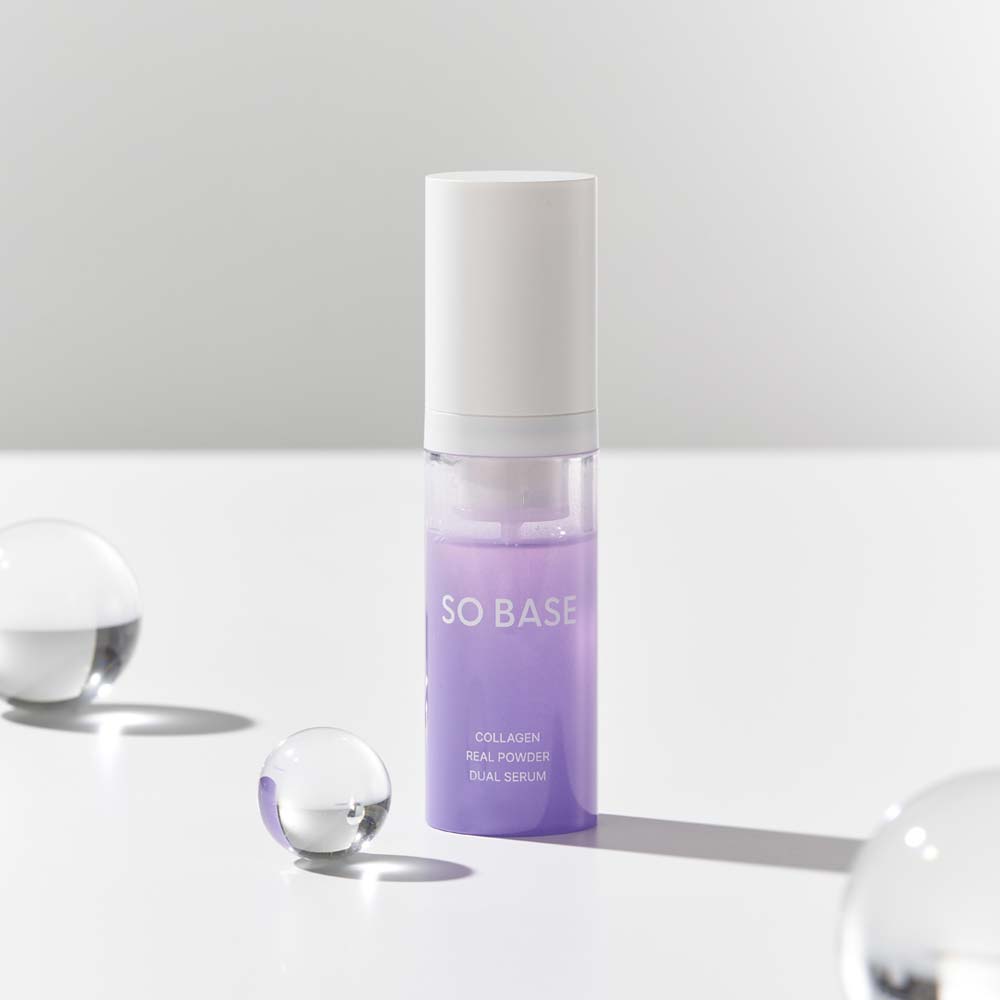 [SO BASE] 콜라겐 리얼 파우더 듀얼 세럼 (1제 파우더 0.6g /2제 세럼 30g)