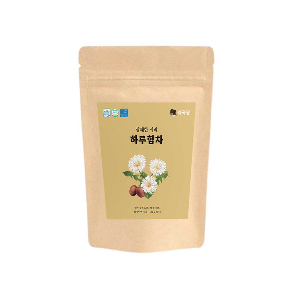 [간건강 피로회복 특화] 화곡원 하루힘차(흰민들레+대추) 1.2g x 30티백