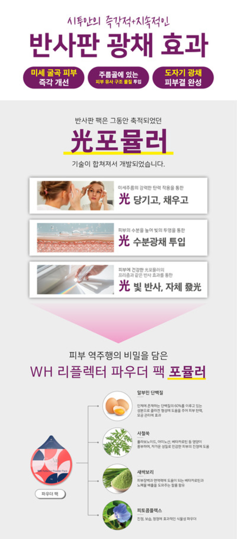 코즈볼 WH리플렉터 파우더팩 세트 4g * 10개 상세 5