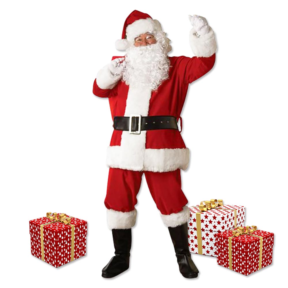 [연말연시한정특가]크리스마스 산타클로스 산타복 풀세트
