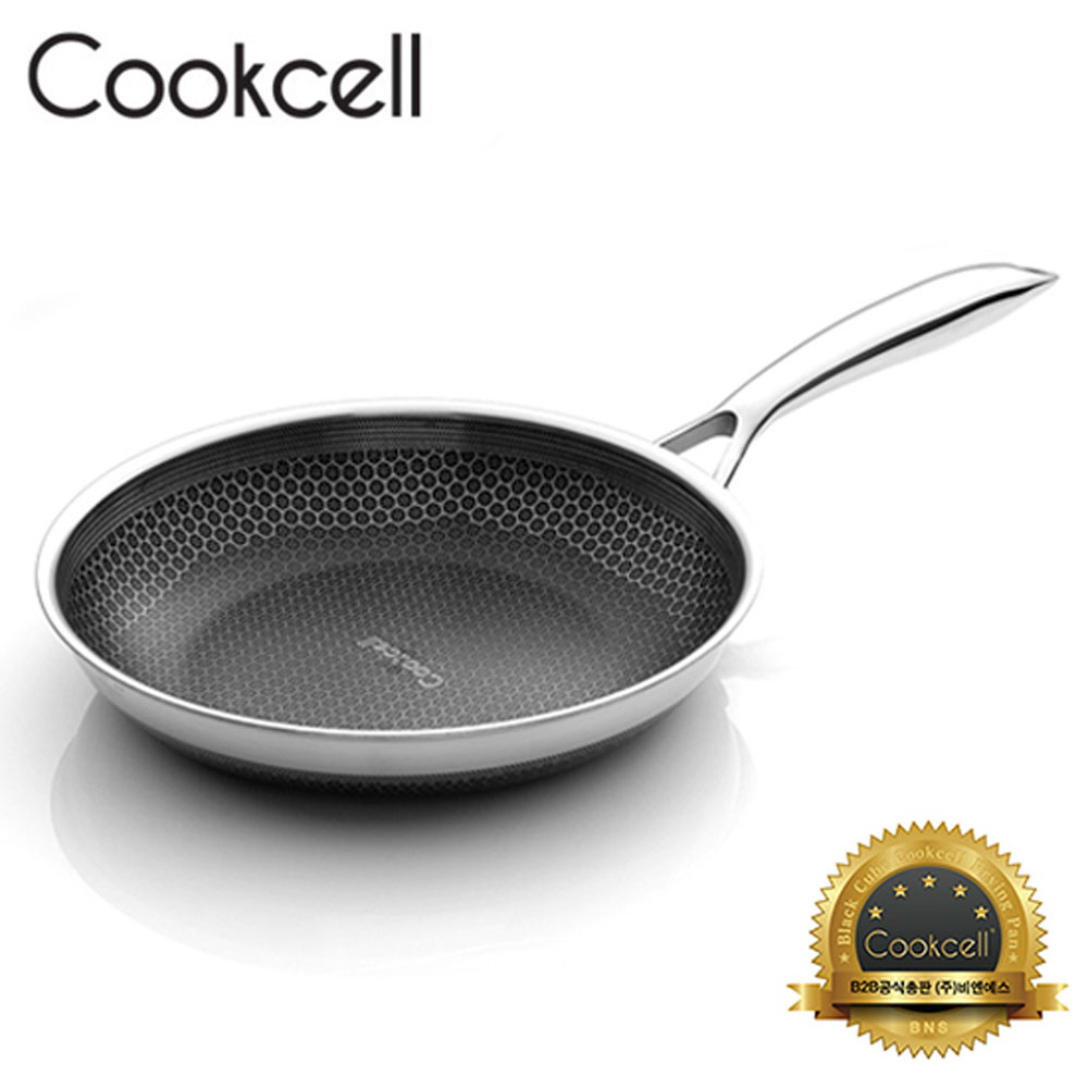 [Cookcell] 쿡셀 통3중 더블 세라믹 코팅 블랙에디션 IH 프라이팬 28cm / 품번 : 03004