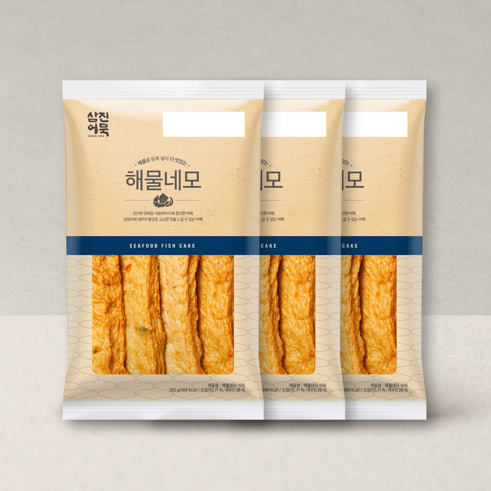 삼진어묵 해물네모 x 3개 묶음