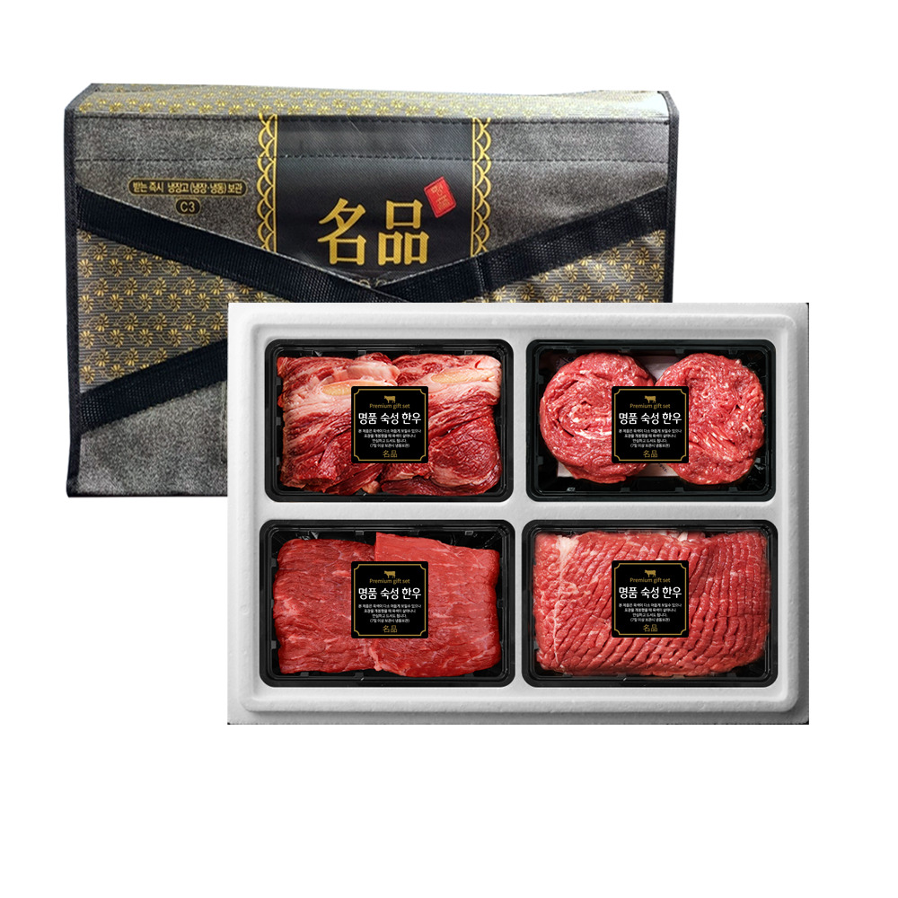 [다함] 1등급 프리미엄 숙성암소 세트 3호 1.6kg