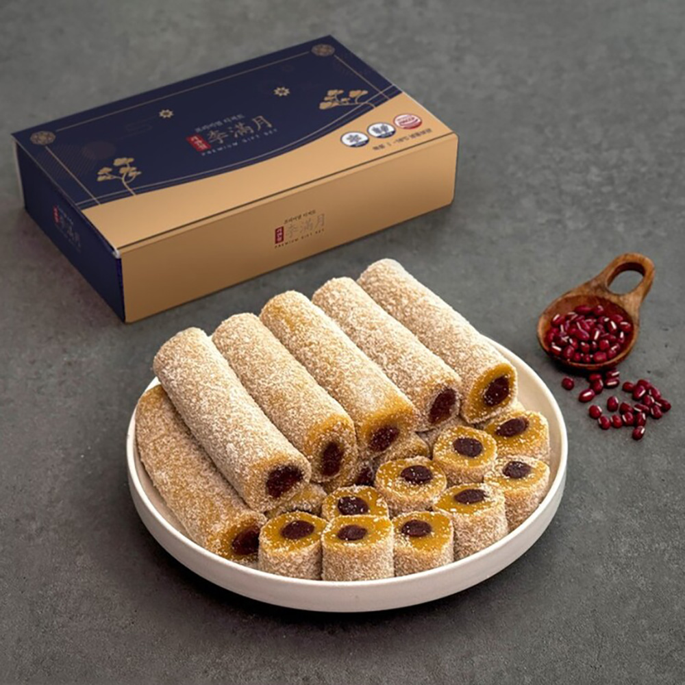 40년전통 리만월 수제 단호박 돌돌떡600g(5줄)