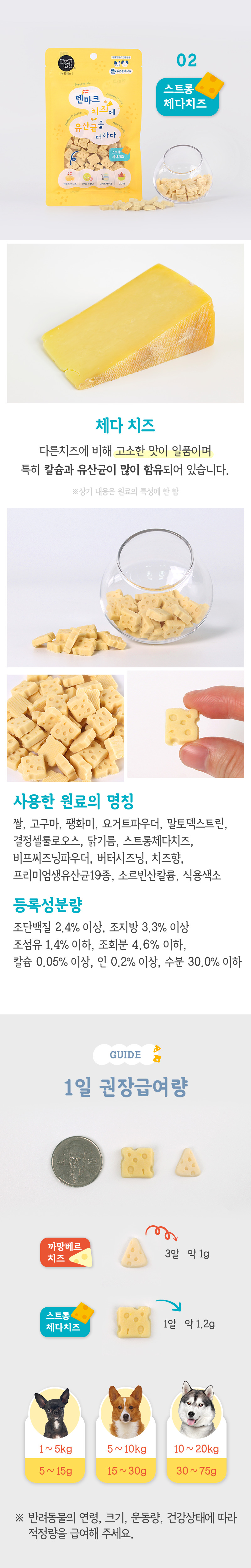 뉴알엑스 덴마크 까망베르치즈+유산균 80g/체다치즈+유산균 80g 상세 7