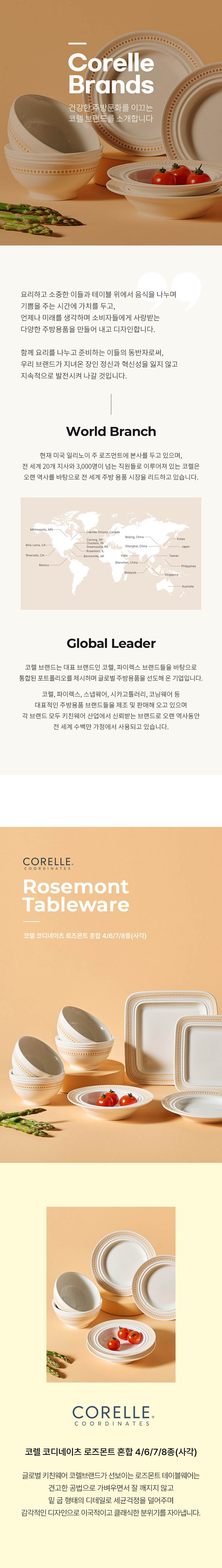 [코렐] 코디네이츠 로즈몬트 혼합7종 상세 1