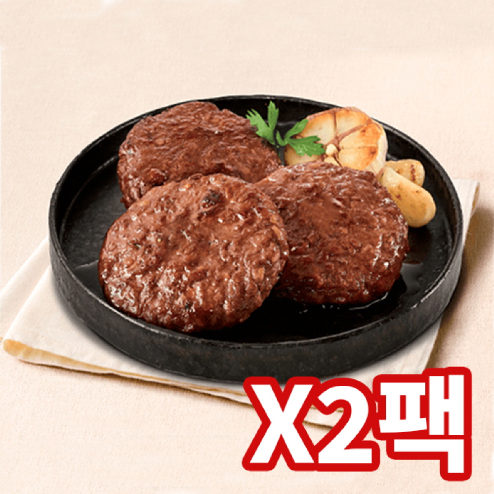 식객만찬 100% 한돈 육즙팔팡 떡갈비 360gx2팩