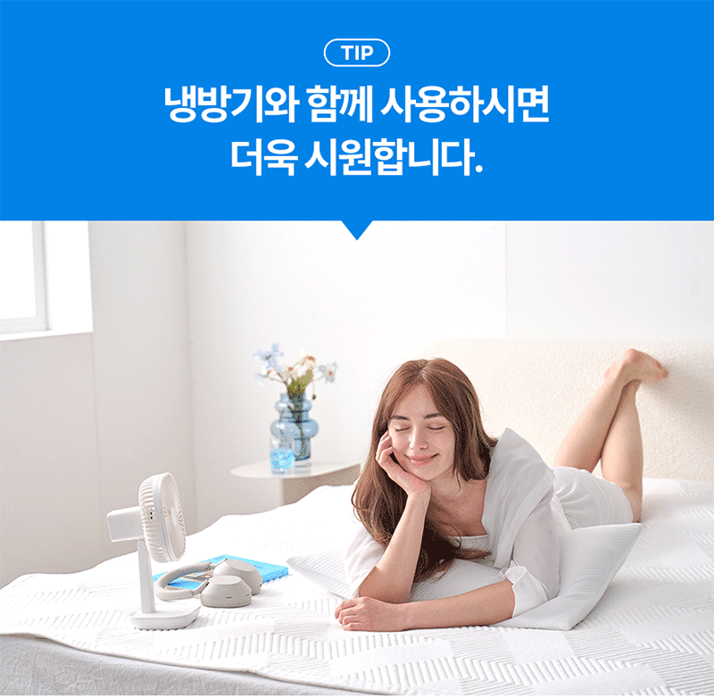 플래비안 듀라론 듀얼 에어메쉬 냉감패드 K + 베개커버(XL) 2장 세트 상세 15